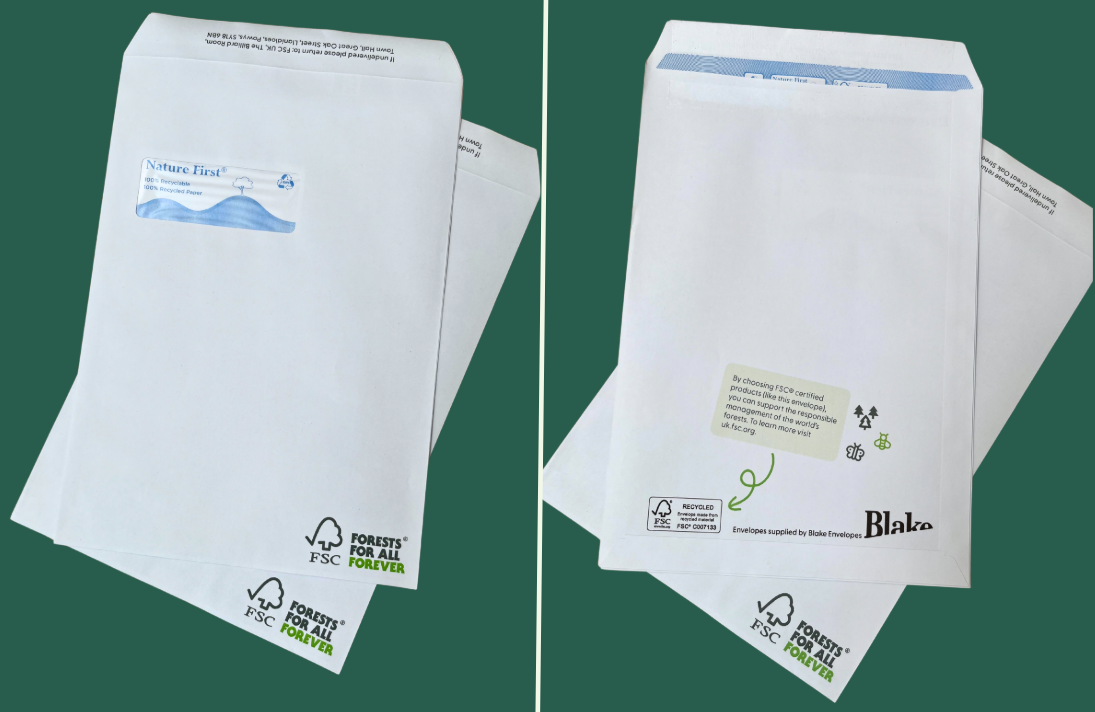 FSC UK envelopes sponsored by Blake