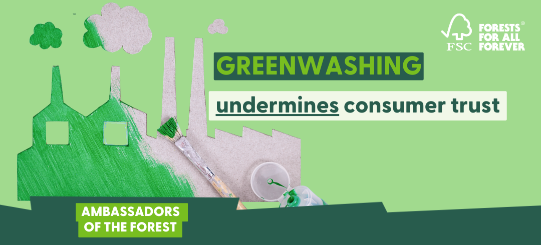 Greenwashing undermines consumer trust