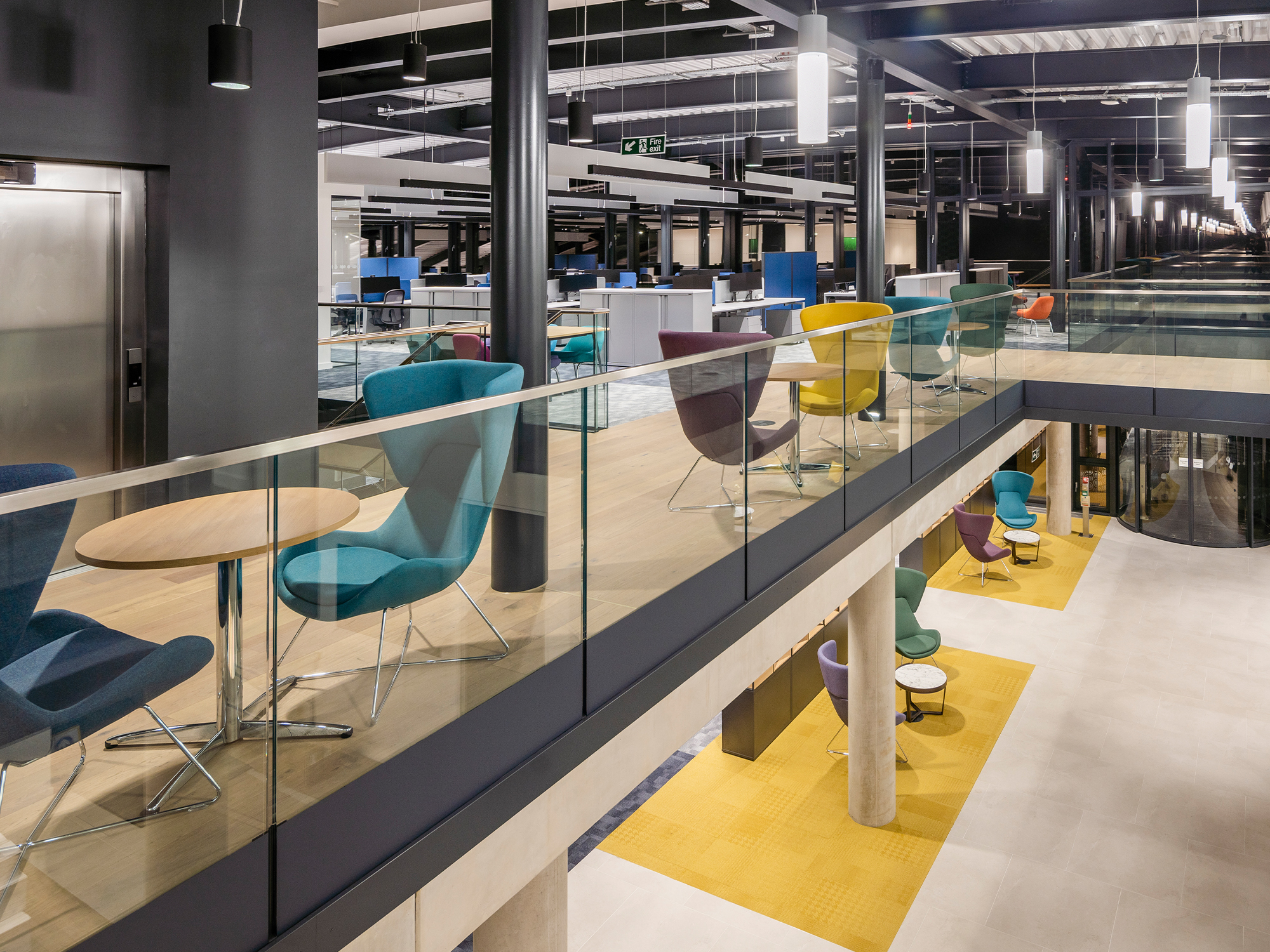 CABI HQ – featuring Ceech Plank, FSC Certified European Oak Engineered Wood Floor. CABI is a low energy highly sustainable building that embraces low carbon design principles, a bio-diverse landscape and lots of other passive sustainable design elements