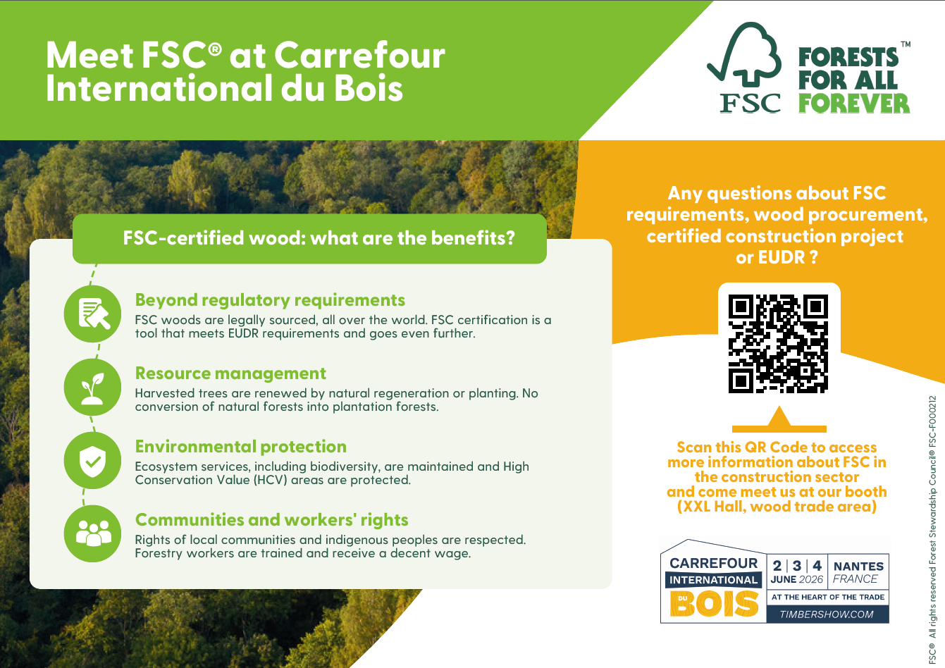 FSC at Carrefour International du Bois