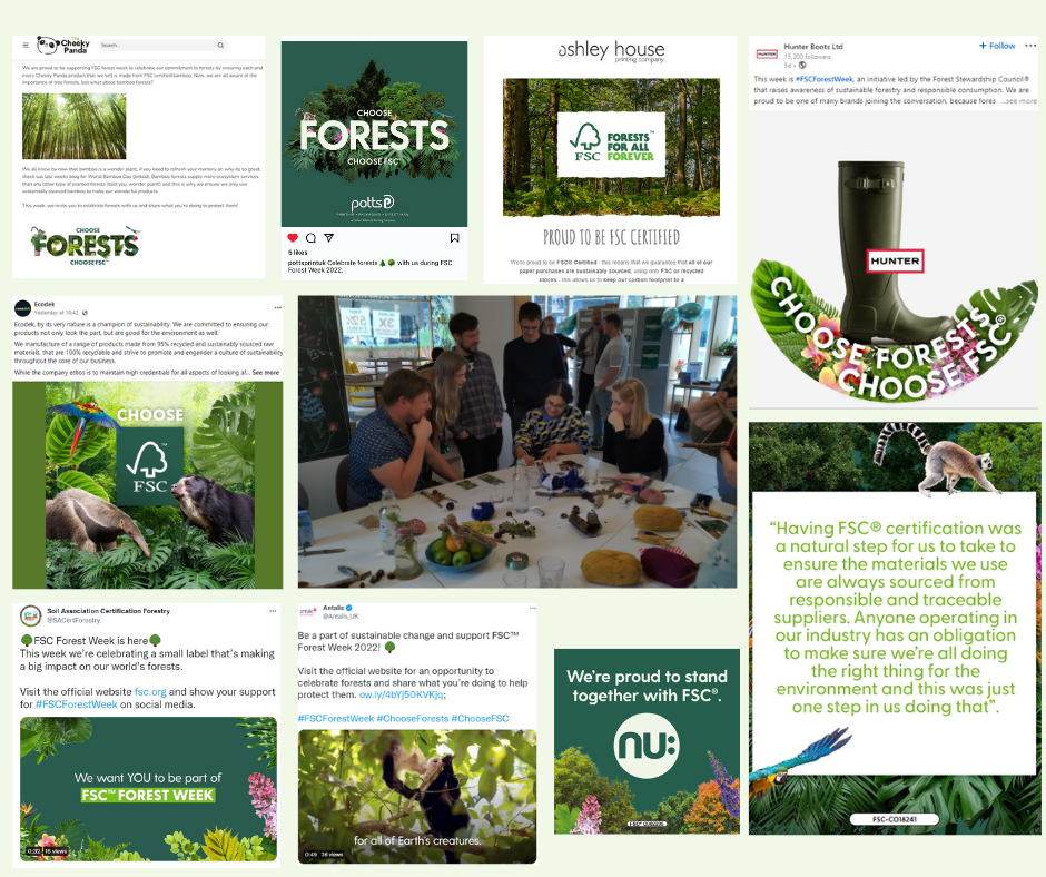 Other organisations celebrating FSC Forest Week