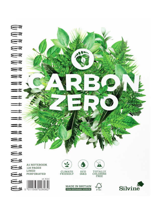 Sinclairs FSC-certified Carbon zero jotter