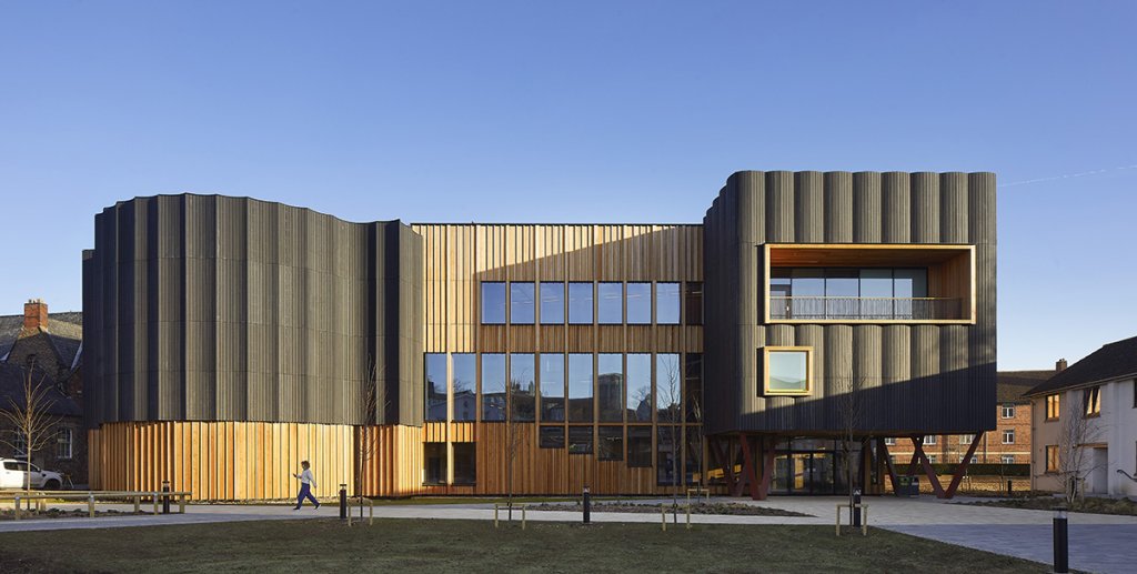 BCL Timber. York St John University: FSC certified Siberian larch cladding 