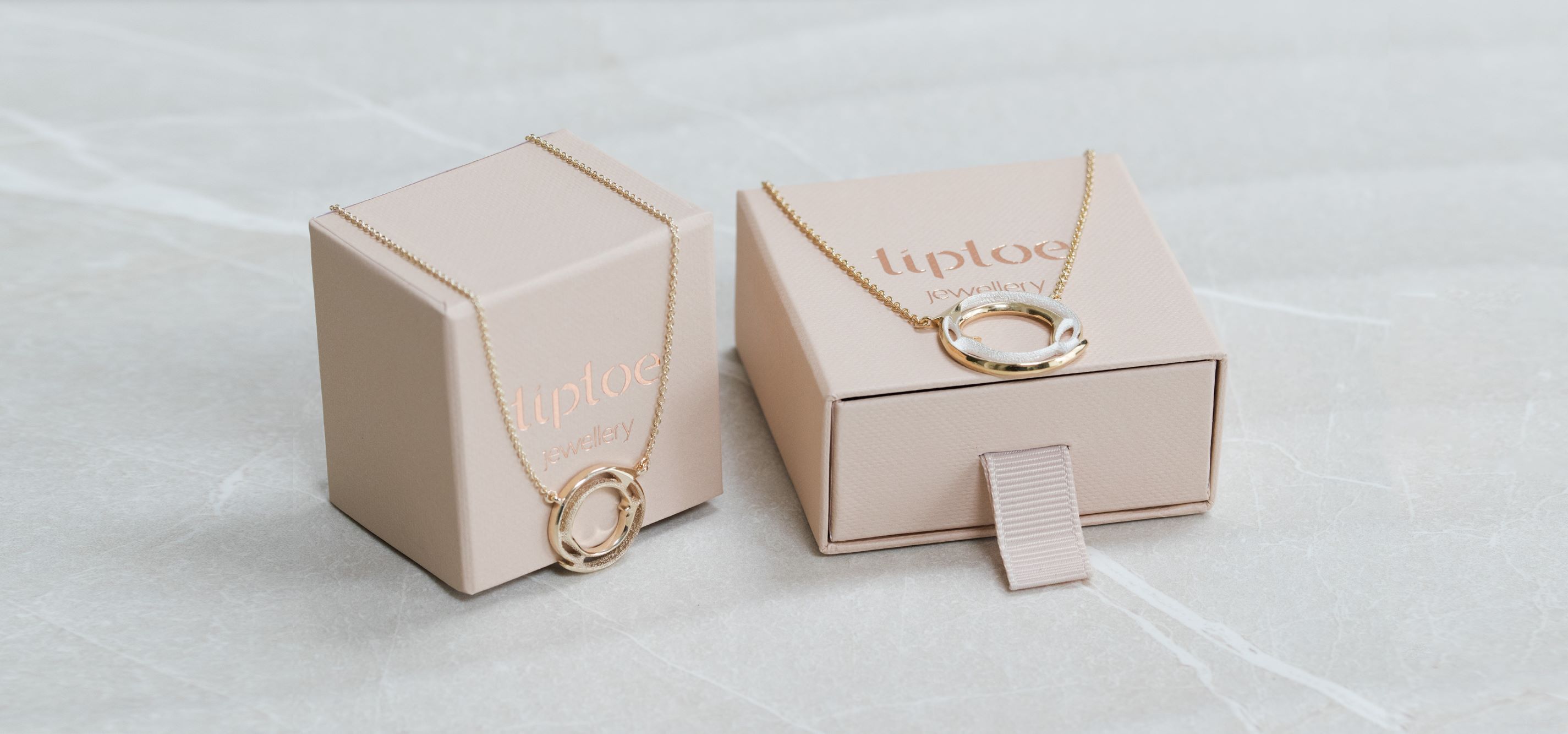 Tiptoe Jewellery FSC-certified packaging