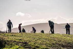 Brynau Farm, Neath tree planting (C) Ben Lee/WTML