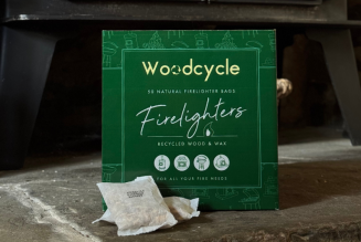Woodcycle firelighter bags - recycled wood and wax