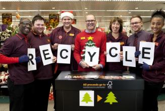 Recycle your Christmas cards at Sainsbury's