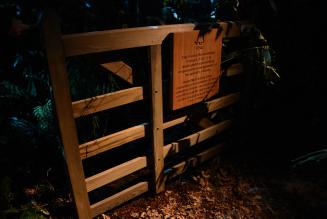 FSC gate and plaque at Stella McCartney launch