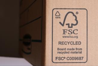 FSC Recycled label on box