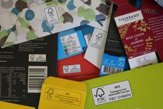 FSC labelled packaging