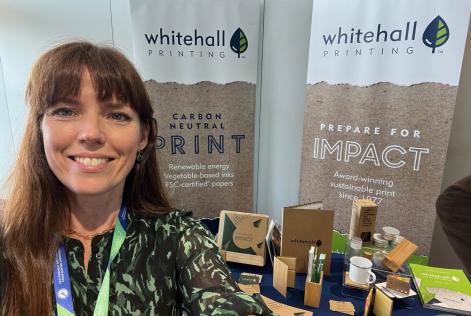 Lucy from Whitehall Printing at Festival of Sustainable Business