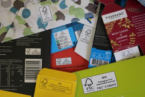 FSC labelled packaging