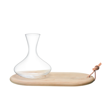 LSA Wine Carafe & Cheese Board gift